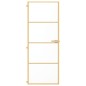 vidaXL Puerta de interior dorada vidrio templado y aluminio 76x201,5cm vidaXL Puerta de interior dorada vidrio templado y aluminio 76x201,5cm