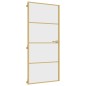 vidaXL Puerta de interior dorada vidrio templado y aluminio 93x201,5cm vidaXL Puerta de interior dorada vidrio templado y aluminio 93x201,5cm
