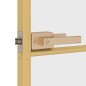 vidaXL Puerta de interior dorada vidrio templado y aluminio 93x201,5cm vidaXL Puerta de interior dorada vidrio templado y aluminio 93x201,5cm