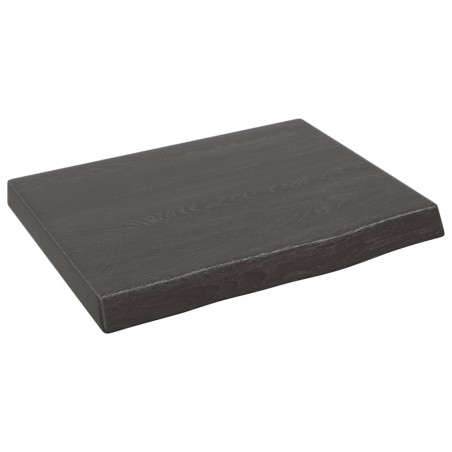 vidaXL Estante pared madera roble tratada marrón oscuro 40x30x(2-4) cm