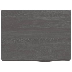 vidaXL Estante pared madera roble tratada marrón oscuro 40x30x(2-4) cm