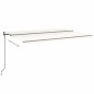 vidaXL Toldo retráctil automático crema 500x350 cm vidaXL Toldo retráctil automático crema 500x350 cm