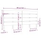 vidaXL Cabecero madera maciza de pino blanco 180x3x80 cm vidaXL Cabecero madera maciza de pino blanco 180x3x80 cm