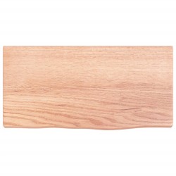 vidaXL Estante de pared madera de roble tratada marrón claro 40x20x2cm