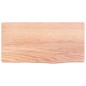 vidaXL Estante de pared madera de roble tratada marrón claro 40x20x2cm vidaXL Estante de pared madera de roble tratada marrón claro 40x20x2cm