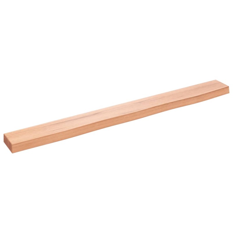 vidaXL Estante de pared madera roble tratada marrón claro 100x10x4 cm