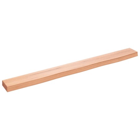 vidaXL Estante de pared madera roble tratada marrón claro 100x10x4 cm