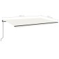 vidaXL Toldo retráctil automático crema 500x350 cm vidaXL Toldo retráctil automático crema 500x350 cm