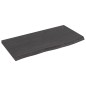 vidaXL Encimera de baño madera maciza tratada gris oscuro 60x30x2 cm vidaXL Encimera de baño madera maciza tratada gris oscuro 60x30x2 cm