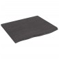vidaXL Tablero de mesa madera de roble tratada gris oscuro 60x50x2 cm vidaXL Tablero de mesa madera de roble tratada gris oscuro 60x50x2 cm