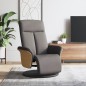 vidaXL Sillón reclinable con reposapiés tela gris taupe vidaXL Sillón reclinable con reposapiés tela gris taupe