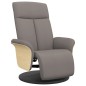 vidaXL Sillón reclinable con reposapiés tela gris taupe vidaXL Sillón reclinable con reposapiés tela gris taupe