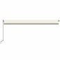 vidaXL Toldo automático con LED sensor de viento crema 600x350 cm vidaXL Toldo automático con LED sensor de viento crema 600x350 cm