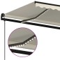 vidaXL Toldo automático con LED sensor de viento crema 600x350 cm vidaXL Toldo automático con LED sensor de viento crema 600x350 cm