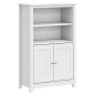 vidaXL Juego de muebles de baño BERG 3 pzas madera maciza pino blanco
