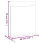 vidaXL Juego de muebles de baño BERG 3 pzas madera maciza pino blanco