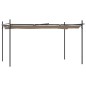 vidaXL Pérgola con cubierta retráctil gris taupe 395x292x230 cm vidaXL Pérgola con cubierta retráctil gris taupe 395x292x230 cm