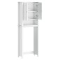 vidaXL Mueble para inodoro BERG madera maciza blanco 60x27x164,5 cm vidaXL Mueble para inodoro BERG madera maciza blanco 60x27x164,5 cm