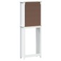 vidaXL Mueble para inodoro BERG madera maciza blanco 60x27x164,5 cm vidaXL Mueble para inodoro BERG madera maciza blanco 60x27x164,5 cm