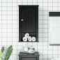 vidaXL Mueble de pared baño BERG madera maciza pino negro 40x27x71,5cm