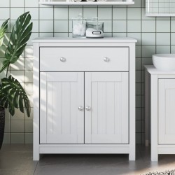 vidaXL Mueble de baño BERG madera maciza de pino blanco 69,5x34x80 cm