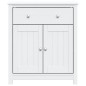 vidaXL Mueble de baño BERG madera maciza de pino blanco 69,5x34x80 cm vidaXL Mueble de baño BERG madera maciza de pino blanco 69,5x34x80 cm