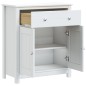 vidaXL Mueble de baño BERG madera maciza de pino blanco 69,5x34x80 cm vidaXL Mueble de baño BERG madera maciza de pino blanco 69,5x34x80 cm