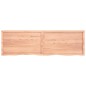 vidaXL Estante pared madera roble tratada marrón claro 200x60x(2-4) cm vidaXL Estante pared madera roble tratada marrón claro 200x60x(2-4) cm