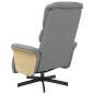 vidaXL Sillón reclinable con reposapiés tela gris claro vidaXL Sillón reclinable con reposapiés tela gris claro