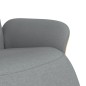 vidaXL Sillón reclinable con reposapiés tela gris claro vidaXL Sillón reclinable con reposapiés tela gris claro