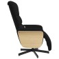 vidaXL Sillón reclinable de masaje con reposapiés tela negra vidaXL Sillón reclinable de masaje con reposapiés tela negra
