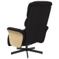 vidaXL Sillón reclinable de masaje con reposapiés tela negra vidaXL Sillón reclinable de masaje con reposapiés tela negra