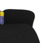 vidaXL Sillón reclinable de masaje con reposapiés tela negra vidaXL Sillón reclinable de masaje con reposapiés tela negra