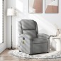 vidaXL Sillón reclinable de masaje de tela gris claro vidaXL Sillón reclinable de masaje de tela gris claro