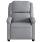 vidaXL Sillón reclinable de masaje de tela gris claro vidaXL Sillón reclinable de masaje de tela gris claro
