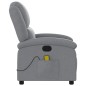 vidaXL Sillón reclinable de masaje de tela gris claro vidaXL Sillón reclinable de masaje de tela gris claro