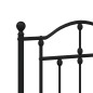 vidaXL Estructura de cama cabecero y pie de cama metal negro 160x200cm vidaXL Estructura de cama cabecero y pie de cama metal negro 160x200cm
