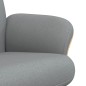 vidaXL Sillón reclinable con reposapiés tela gris claro vidaXL Sillón reclinable con reposapiés tela gris claro