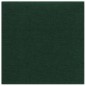 vidaXL Paneles de pared 12 uds tela verde oscuro 30x30 cm 1,08m² vidaXL Paneles de pared 12 uds tela verde oscuro 30x30 cm 1,08m²