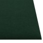 vidaXL Paneles de pared 12 uds tela verde oscuro 30x30 cm 1,08m² vidaXL Paneles de pared 12 uds tela verde oscuro 30x30 cm 1,08m²