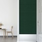 vidaXL Paneles de pared 12 uds tela verde oscuro 30x30 cm 1,08m² vidaXL Paneles de pared 12 uds tela verde oscuro 30x30 cm 1,08m²