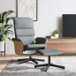 vidaXL Sillón reclinable de masaje con reposapiés tela gris claro vidaXL Sillón reclinable de masaje con reposapiés tela gris claro