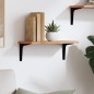 vidaXL Estante de pared madera maciza de haya 40x20x1,5 cm