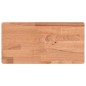vidaXL Estante de pared madera maciza de haya 40x20x1,5 cm