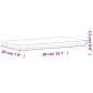 vidaXL Estante de pared madera maciza de haya 40x20x1,5 cm