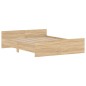 vidaXL Estructura de cama con cabecero piecero roble Sonoma 140x200 cm vidaXL Estructura de cama con cabecero piecero roble Sonoma 140x200 cm