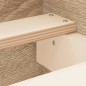 vidaXL Estructura de cama con cabecero piecero roble Sonoma 140x200 cm vidaXL Estructura de cama con cabecero piecero roble Sonoma 140x200 cm