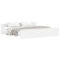 vidaXL Estructura de cama con cabecero y piecero blanco 180x200 cm vidaXL Estructura de cama con cabecero y piecero blanco 180x200 cm