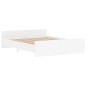 vidaXL Estructura de cama con cabecero y piecero blanco 160x200 cm vidaXL Estructura de cama con cabecero y piecero blanco 160x200 cm