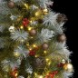 vidaXL Árbol Navidad artificial con bisagras 150 LED y bolas 120 cm vidaXL Árbol Navidad artificial con bisagras 150 LED y bolas 120 cm